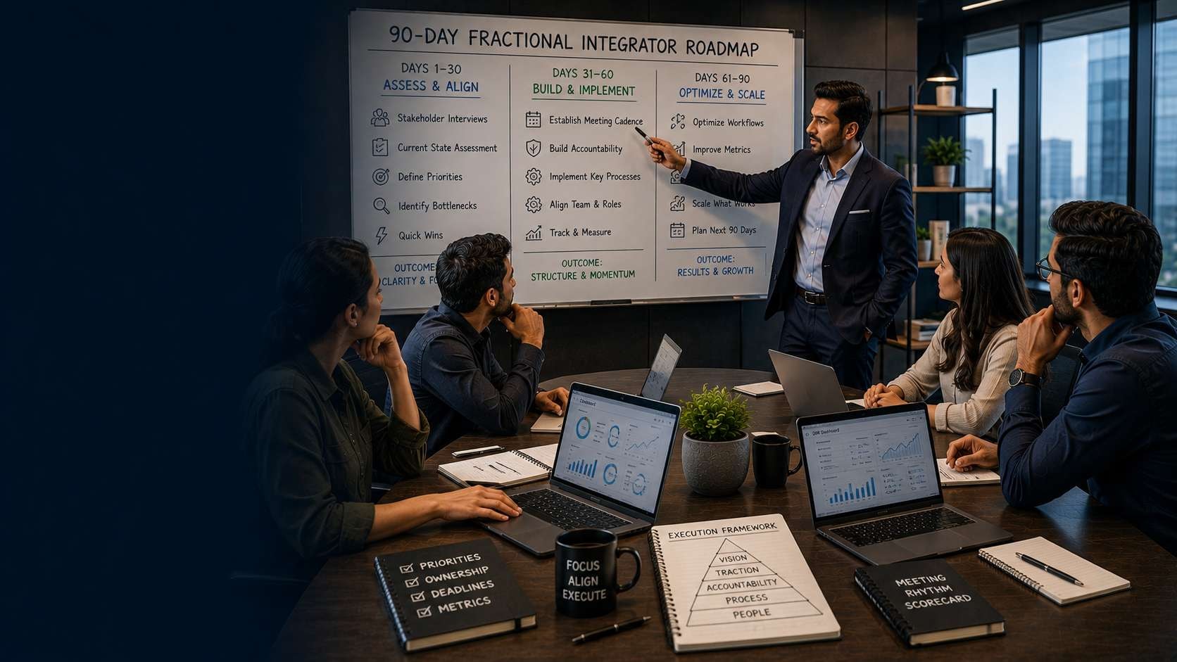 The 90-Day Fractional Integrator Roadmap What Growing Businesses Should Expect in the First Three Months